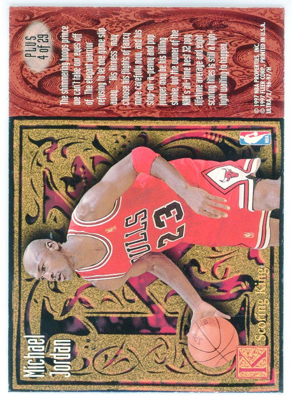 Michael Jordan 1996-97 Fleer Ultra Scoring Kings Card #4