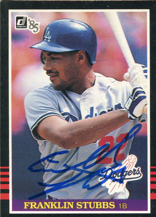 Franklin Stubbs Autographed 1985 Donruss Card