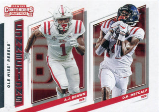 A.J. Brown D.K. Metcalf 2019 Panini Contenders Rookie Card