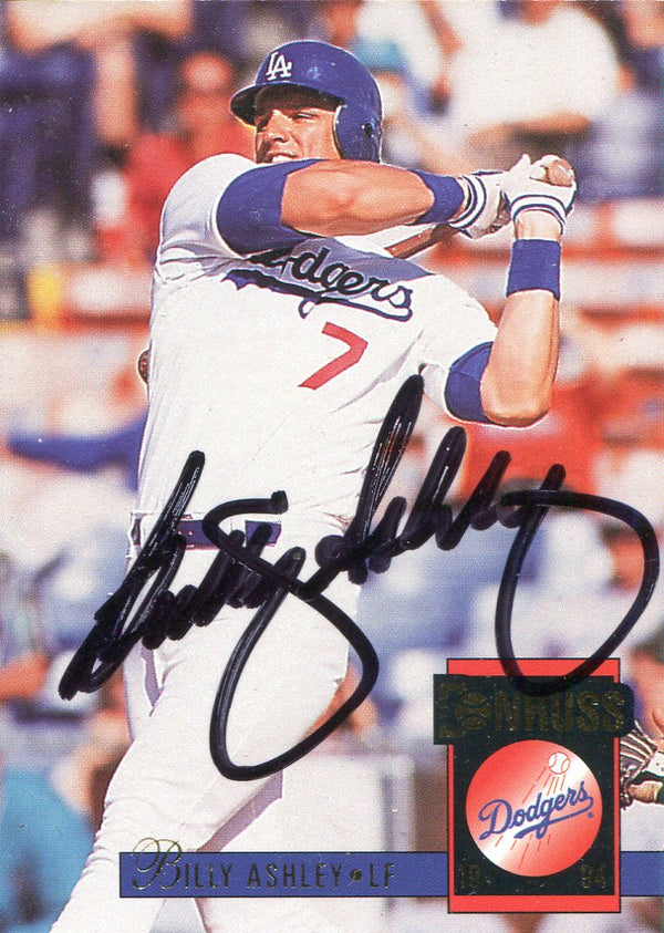 Billy Ashley Autographed 1994 Donruss Card