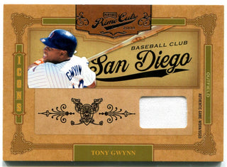 Tony Gwynn Donruss Prime Cuts Jersey Card 99/99