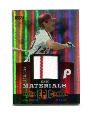 Mike Schmidt 2006 Upper Deck Epic Materials Jersey Card #EMMS3 10/155