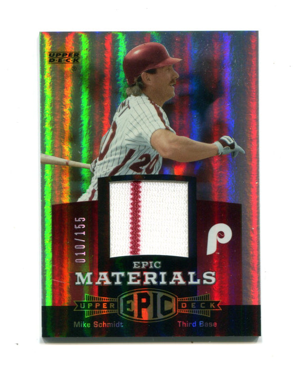 Mike Schmidt 2006 Upper Deck Epic Materials Jersey Card #EMMS3 10/155