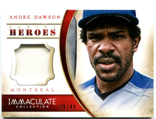 Andre Dawson Panini Immaculate Heroes Jersey Card 39/49