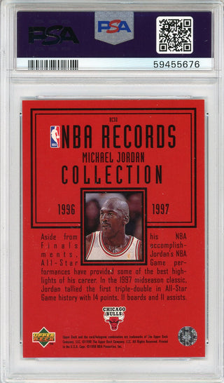 Michael Jordan 1997 Upper Deck Records Collection Card #RC30 (PSA NM-MT 8)