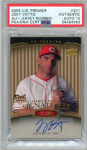 Joey Votto Autographed 2008 Upper Deck Premier Rookie Card #241 (PSA Auto 10)