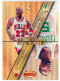 Michael Jordan, Ron Mercer, Gary Payton & Stephon Marbury 1998 Bowman's Best Mirror Image Card #M11