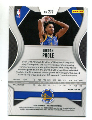 Jordan Poole 2019-20 Panini Green Prizm #272 RC