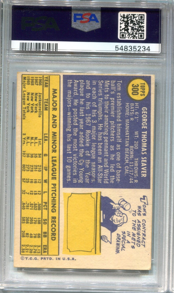 Tom Seaver 1970 Topps #300 PSA GOOD 2 Card