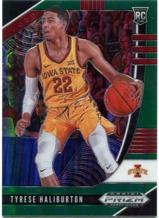 Tyrese Haliburton Panini Prizm Draft Picks Rookie Card Green 2020