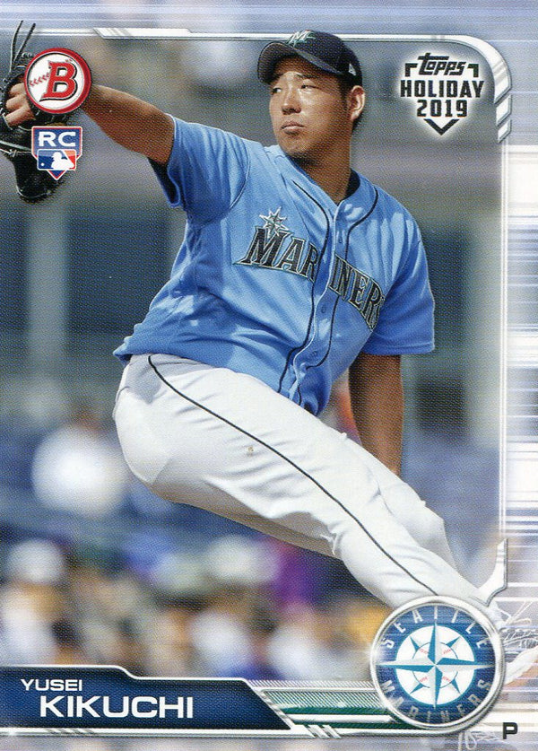 Yusei Kikuchi 2019 Topps Holiday Bowman Rookie Card