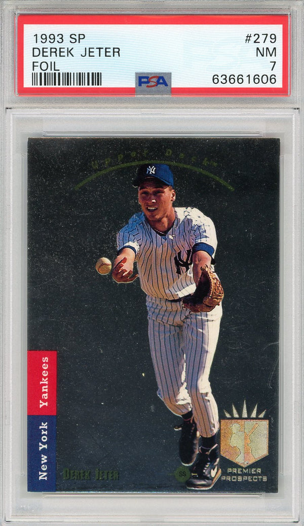 Derek Jeter 1993 Upper Deck SP Foil Rookie Card #279 (PSA)