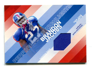 Brandon Jacobs 2008 Topps Performance Highlights #thrbj Jersey Card