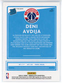 Deni Avdija 2020-21 Panini Donruss Optic Rated Silver Prizm Rookie Card #159