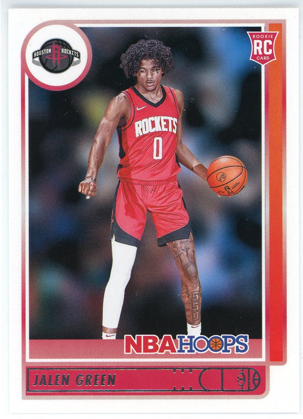 Jalen Green 2021-22 Panini Hoops Rookie Card #218