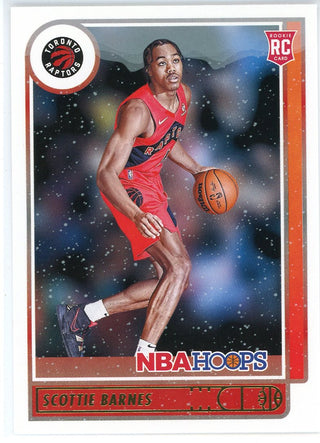 Scottie Barnes 2021-22 Panini Hoops Snow Globe Rookie Card #227