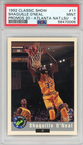 Shaquille O'Neal 1992 Classic Show Draft Pick Rookie Card #11 (PSA)