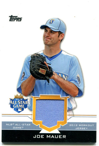 Joe Mauer Topps 2012 All Star Game jersey Card