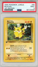 Pikachu 1999 Pokemon Jungle 1st Edition Card #60 (PSA Mint 9)