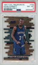 Kevin Garnett 1997 Topps Stadium Club Triumvirate Members Only Card #T5B (PSA NM-MT 8)