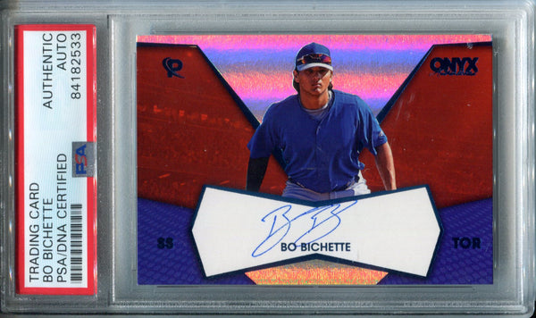 Bo Bichette Autographed 2017 Onyx Card (PSA)