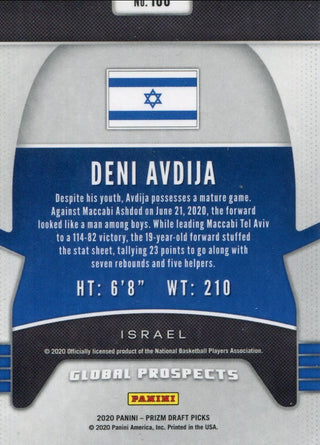 Deni Avdija 2020 Panini Prizm Rookie Card