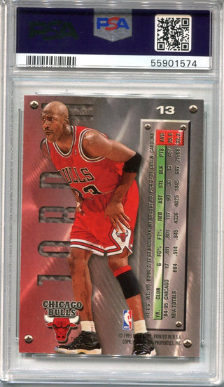 Michael Jordan 1995 Fleer Metal #13 PSA Mint 9 Card