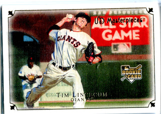 Tim Lincecum 2007 Upper Deck Canvas Rookie Card