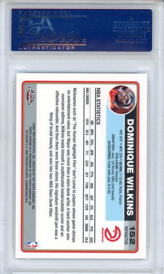 Dominique Wilkins 2006 Topps Chrome Refractor (PSA)