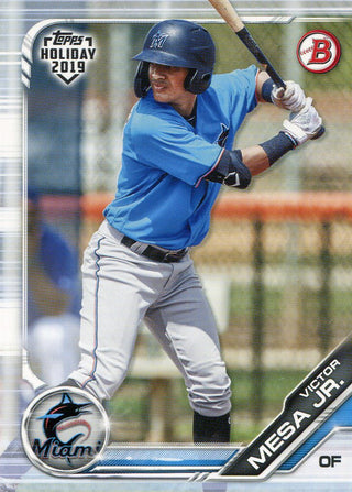 Victor Mesa Jr. 2019 Topps Holiday Bowman Rookie Card