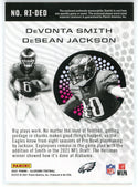 DeVonta Smith & DeSean Jackson 2021 Panini Illusions Rookie Idols Patch Card #RI-DED