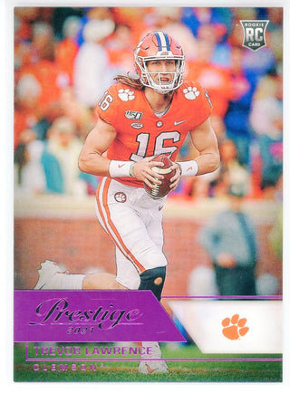 Trevor Lawrence 2021 Panini Chronicles Prestige Draft Picks Rookie Card #79