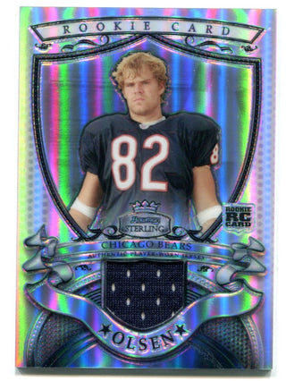 Greg Olson Topps Bowman Sterling Rookie Jersey Card Refractor 140/199 #BSRR-GO