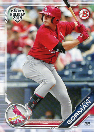 Nolan Gorman 2019 Topps Holiday Bowman Rookie Card