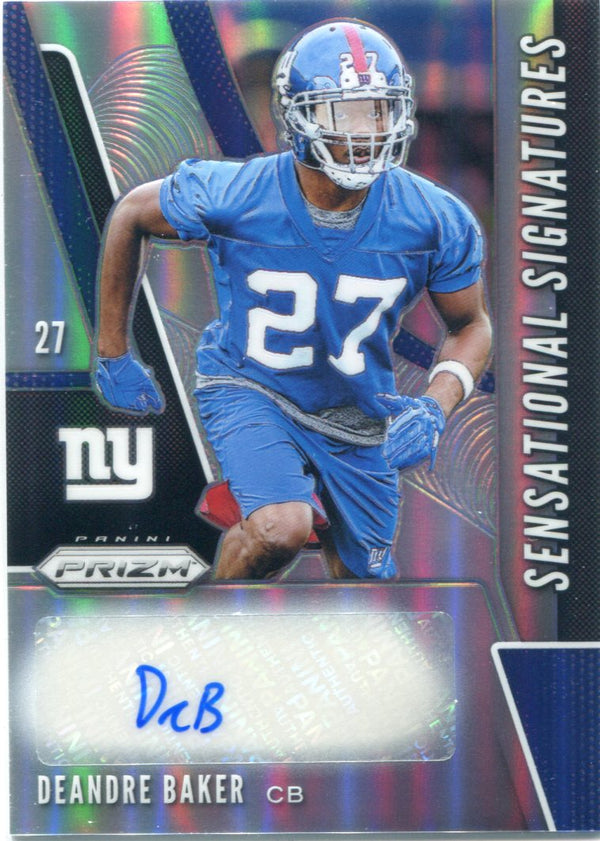 Deandre Baker Autographed 2019 Panini Prizm Sensational Signatures Card