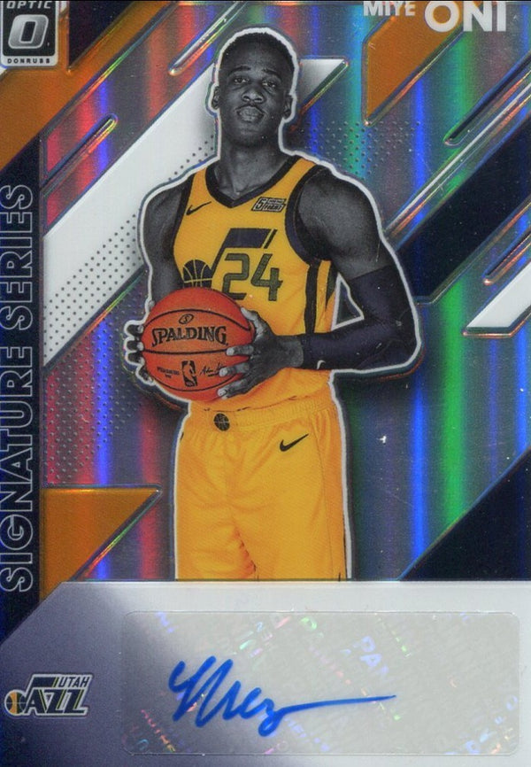 Miye Oni 2020 Panini Optic Autographed Card