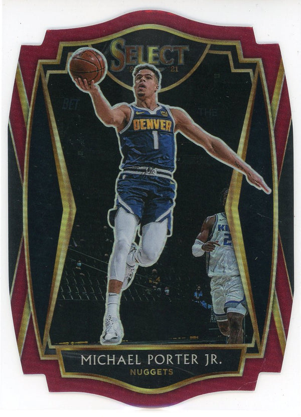 Michael Porter JR. 2021 Panini Select Premier Level Prizm Die Cut Card #106