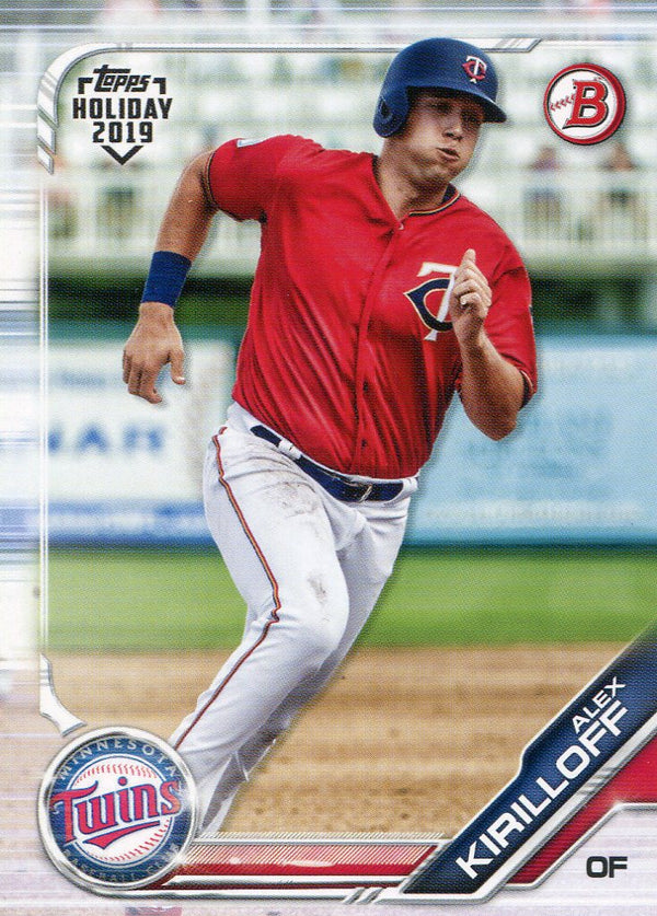 Alex Kiriloff 2019 Topps Holiday Bowman Rookie Card