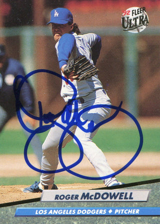 Roger McDowell Autographed 1992 Fleer Ultra Card #214