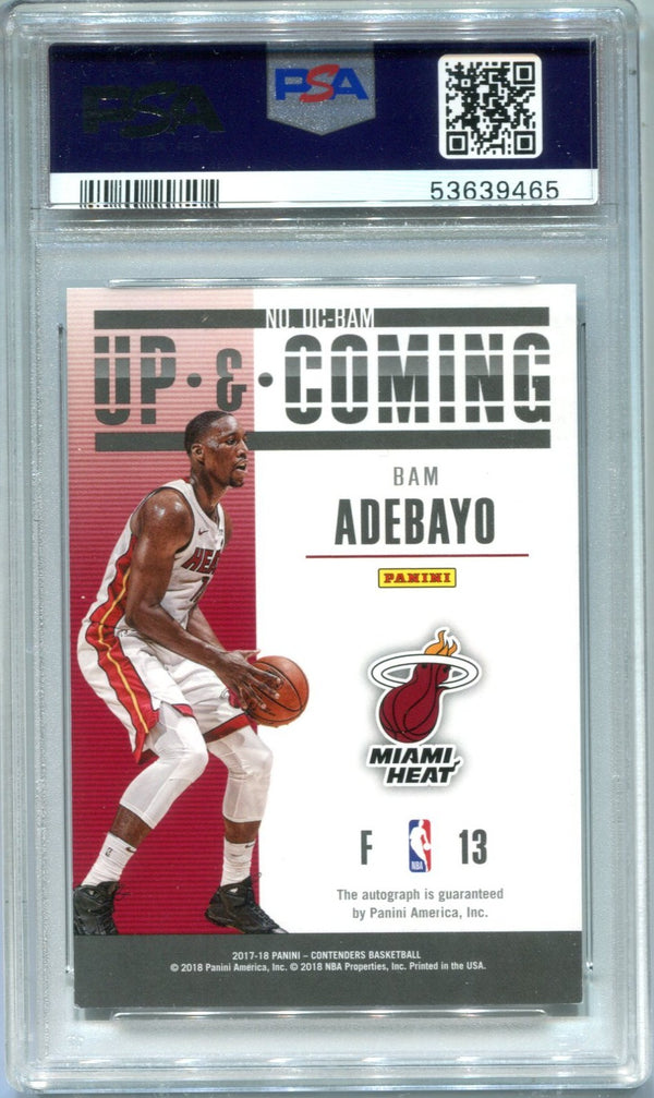 Bam Adebayo 2017 Panini Contenders #UCCBAM PSA AUTO 10 /199 RC