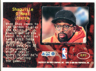 Shaquille O'Neal 1996-97 Topps Stadium Club Spike Says Member Only Card #889