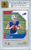 Josh Allen Autographed 2018 Panini Elite Rookie Card #49 1/2 (BGS 9/10)