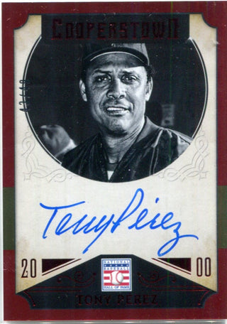 Tony Perez Autographed Panini Card