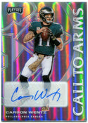 Carson Wentz Autographed 2020 Playoff Card #4/5