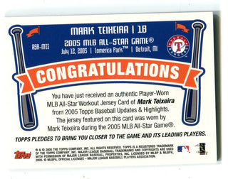 Mark Teixeira 2005 Topps All-Star Stitches #ASRMTE Card