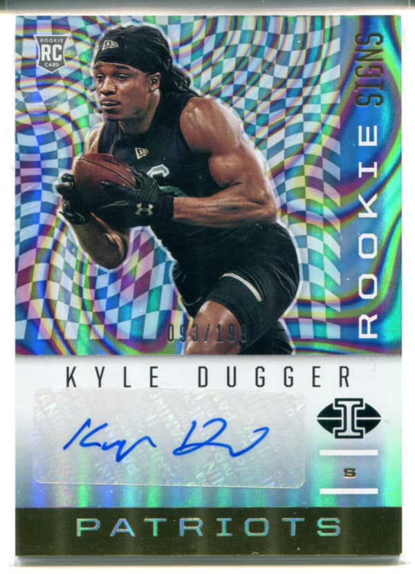 Kyle Dugger Autographed 2020 Panini Rookie Card #93/199