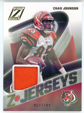 Chad Johnson 2021 Panini Zenith Z Jerseys Card #Z-CJ