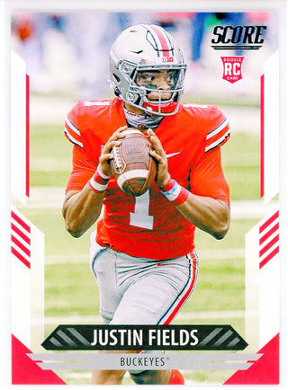 Justin Fields 2021 Panini Score Rookie Card #302