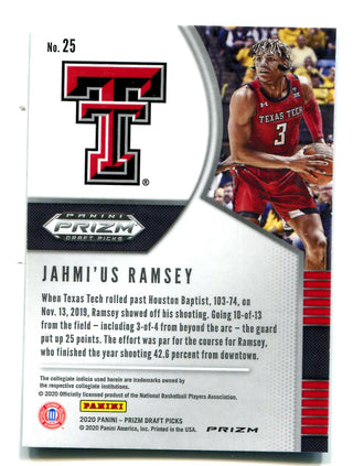 Jahmi'us Ramsey 2020 Panini Scope Prizm #25 Card