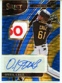 Oneil Cruz Autographed 2022 Panini Select Prizm Patch Rookie Card #RJA-OC